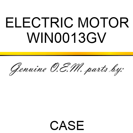 ELECTRIC MOTOR WIN0013GV