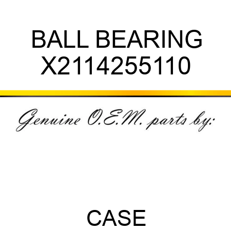 BALL BEARING X2114255110
