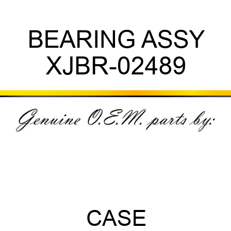BEARING ASSY XJBR-02489