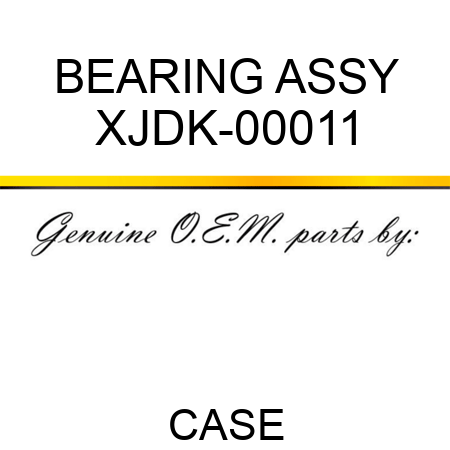 BEARING ASSY XJDK-00011
