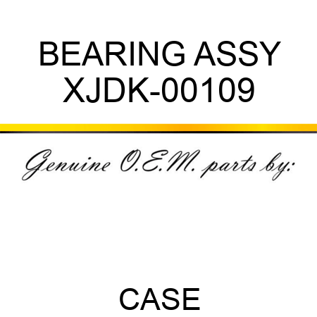 BEARING ASSY XJDK-00109