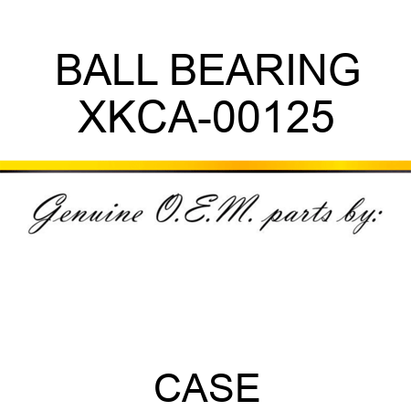 BALL BEARING XKCA-00125