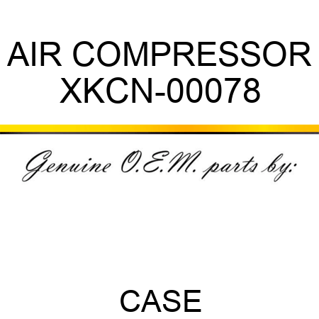 AIR COMPRESSOR XKCN-00078