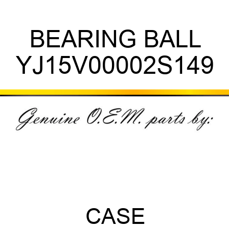 BEARING, BALL YJ15V00002S149