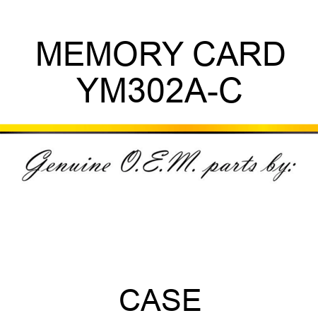 MEMORY CARD YM302A-C