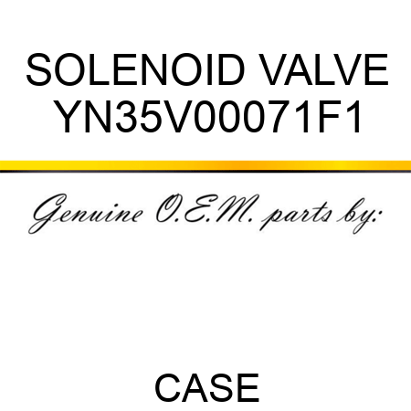 SOLENOID VALVE YN35V00071F1