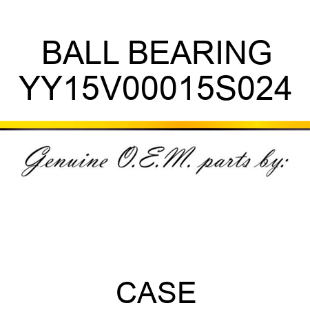 BALL BEARING YY15V00015S024