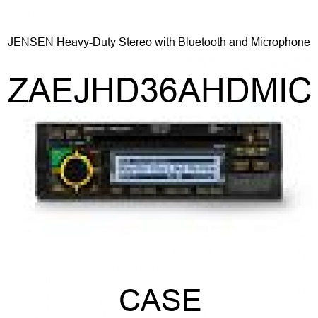 JENSEN Heavy-Duty Stereo with Bluetooth and Microphone ZAEJHD36AHDMIC