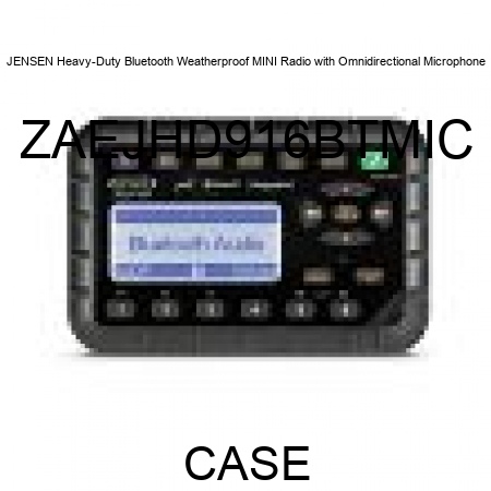 JENSEN Heavy-Duty Bluetooth Weatherproof MINI Radio with Omnidirectional Microphone ZAEJHD916BTMIC