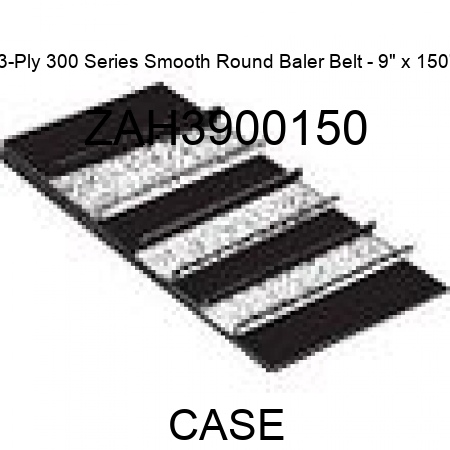 3-Ply 300 Series Smooth Round Baler Belt - 9" x 150' ZAH3900150
