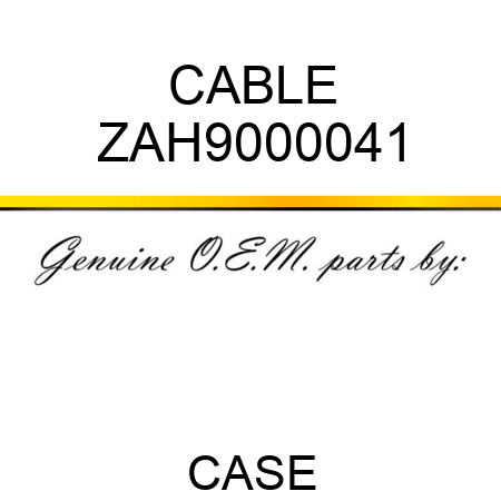 CABLE ZAH9000041