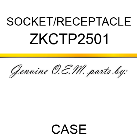 SOCKET/RECEPTACLE ZKCTP2501