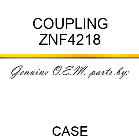 COUPLING ZNF4218