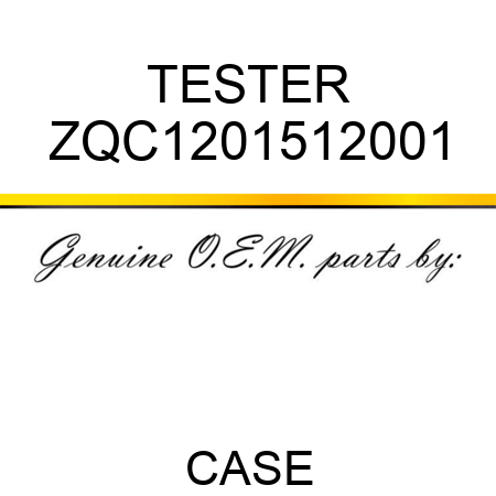 TESTER ZQC1201512001