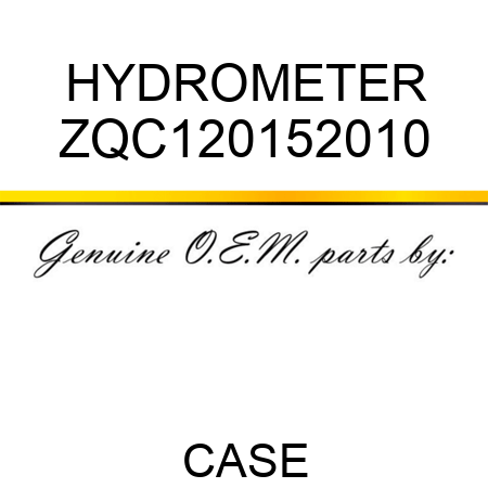 HYDROMETER ZQC120152010
