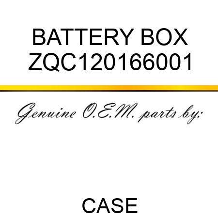 BATTERY BOX ZQC120166001