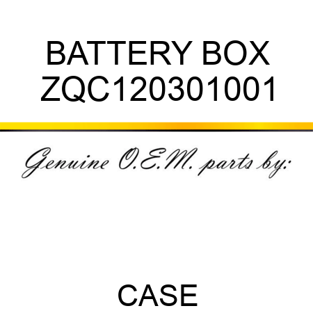BATTERY BOX ZQC120301001