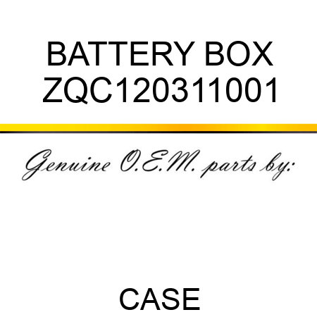 BATTERY BOX ZQC120311001