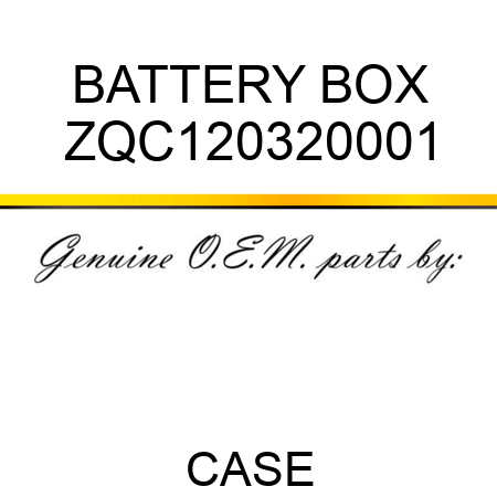 BATTERY BOX ZQC120320001