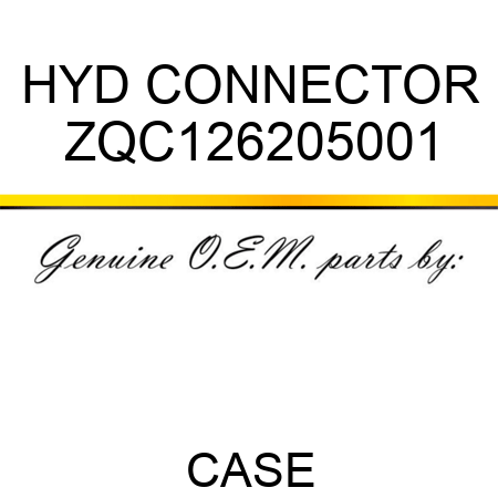 HYD CONNECTOR ZQC126205001