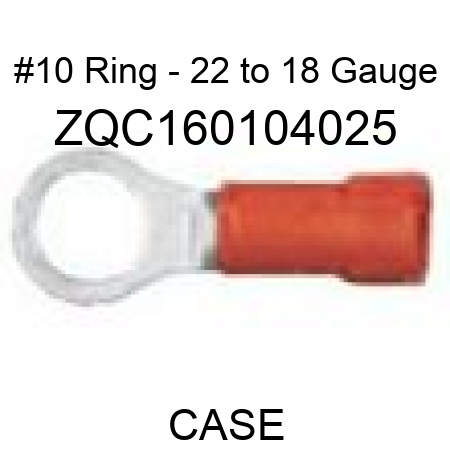 #10 Ring - 22 to 18 Gauge ZQC160104025