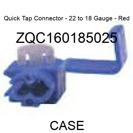 Quick Tap Connector - 22 to 18 Gauge - Red ZQC160185025