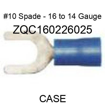 #10 Spade - 16 to 14 Gauge ZQC160226025