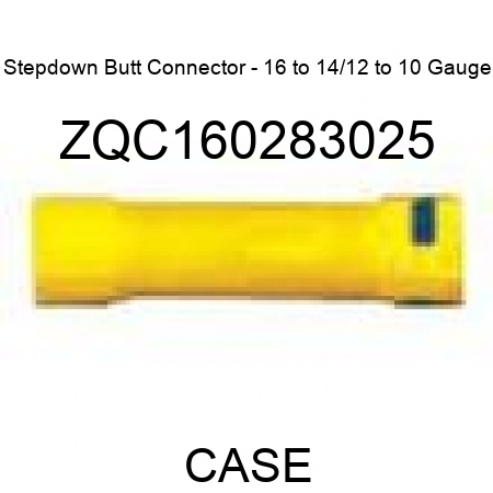 Stepdown Butt Connector - 16 to 14/12 to 10 Gauge ZQC160283025