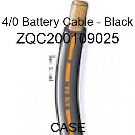 4/0 Battery Cable - Black ZQC200109025
