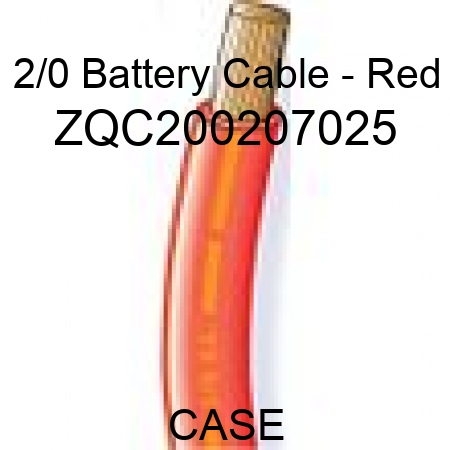 2/0 Battery Cable - Red ZQC200207025