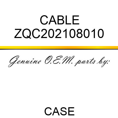 CABLE ZQC202108010