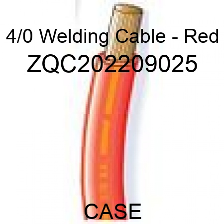 4/0 Welding Cable - Red ZQC202209025