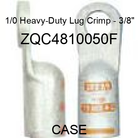1/0 Heavy-Duty Lug Crimp - 3/8" ZQC4810050F