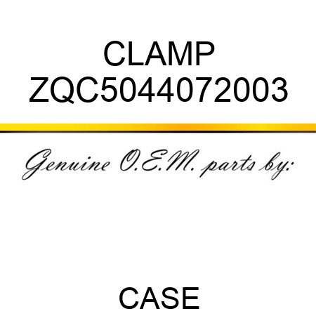 CLAMP ZQC5044072003