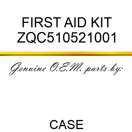 FIRST AID KIT ZQC510521001