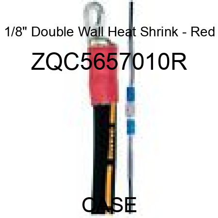 1/8" Double Wall Heat Shrink - Red ZQC5657010R