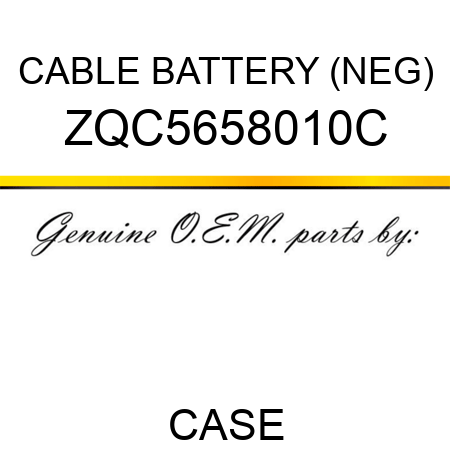 CABLE, BATTERY (NEG) ZQC5658010C