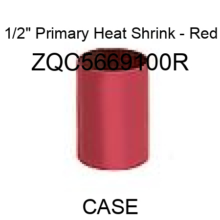 1/2" Primary Heat Shrink - Red ZQC5669100R