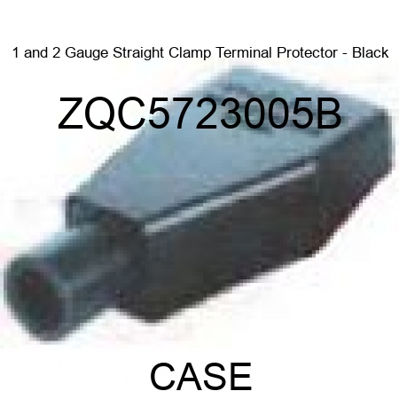 1 and 2 Gauge Straight Clamp Terminal Protector - Black ZQC5723005B