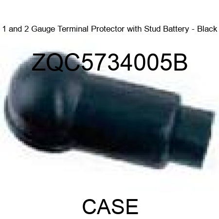 1 and 2 Gauge Terminal Protector with Stud Battery - Black ZQC5734005B