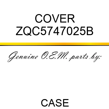 COVER ZQC5747025B