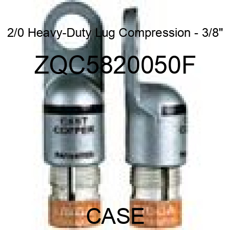2/0 Heavy-Duty Lug Compression - 3/8" ZQC5820050F