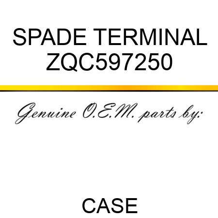 SPADE TERMINAL ZQC597250