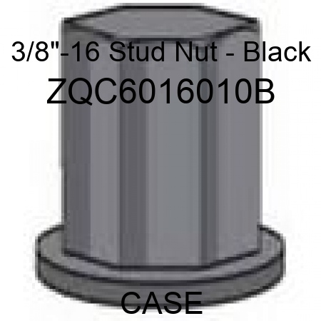 3/8"-16 Stud Nut - Black ZQC6016010B