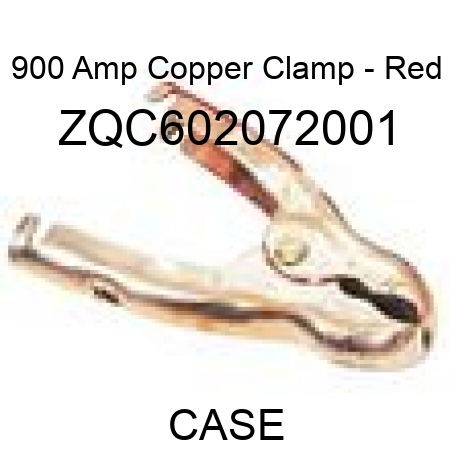 900 Amp Copper Clamp - Red ZQC602072001