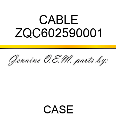 CABLE ZQC602590001