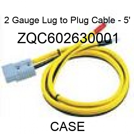 2 Gauge Lug to Plug Cable - 5' ZQC602630001
