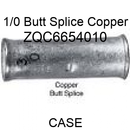 1/0 Butt Splice Copper ZQC6654010