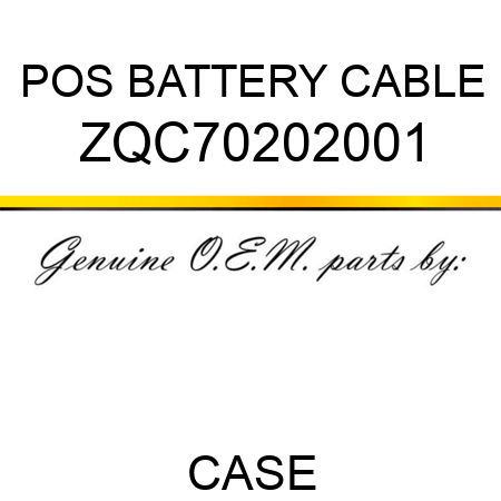 POS BATTERY CABLE ZQC70202001