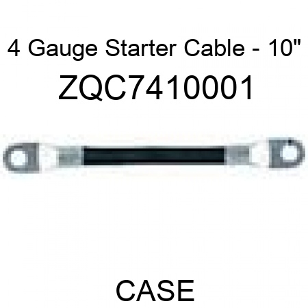 4 Gauge Starter Cable - 10" ZQC7410001